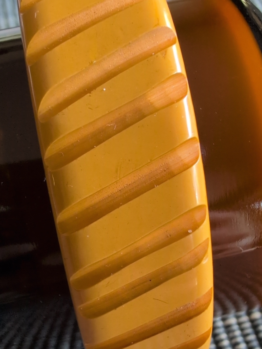 Yellow Vintage Bakelite Bracelet